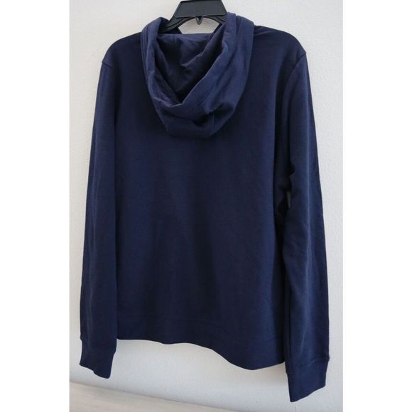 Nike 921214 419 Women's Sz XL Blue Futura Swoosh Logo Hooded Sweatshirt $60 - Picture 2 of 5